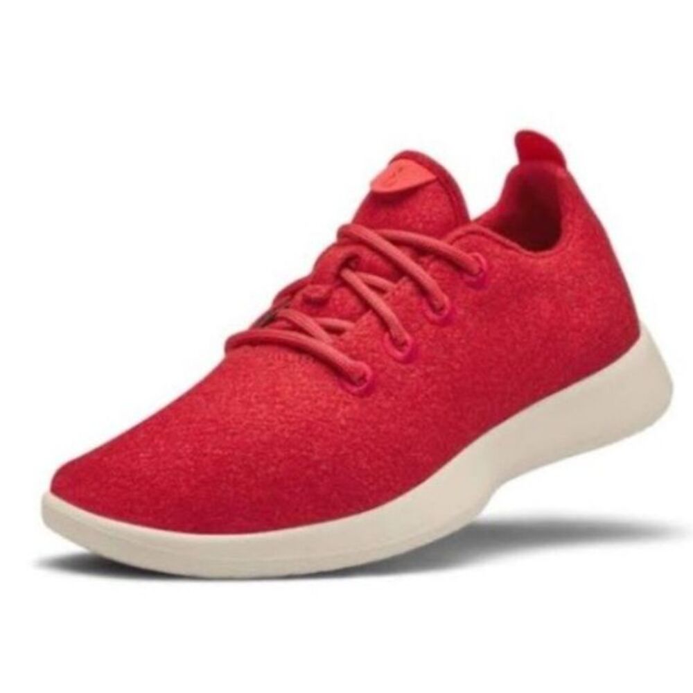 Allbirds Women's Red Wool Runner Lightweight Sneakers Size 8